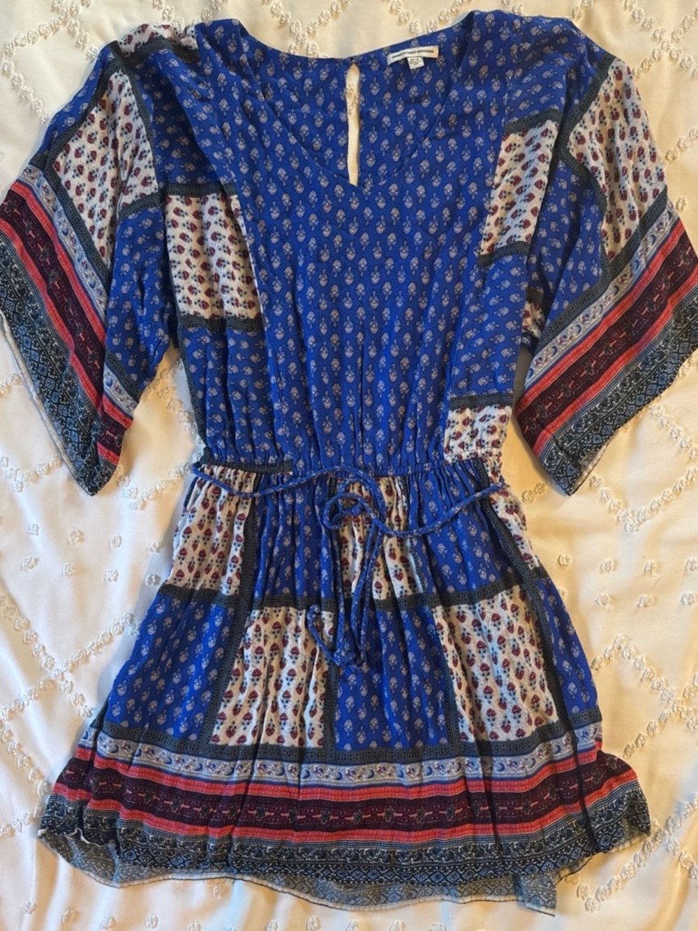American Eagle Outfitters Boho Flowy Mini Dress Size XSmall